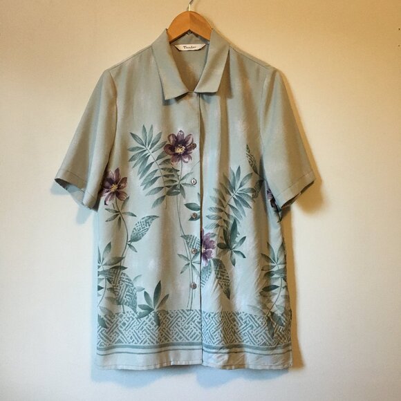 Vintage 90s Vacation Shirt With Tank Top - Picture 1 of 15